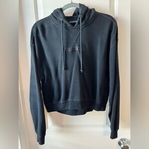 Abercrombie & Fitch Black Hoodie with Drawstrings
